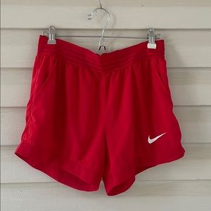 Red Nike Workout shorts/spandex
